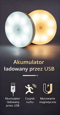 LED-Lampe mit Bewegungssensor – Automatische USB-Nachtlicht